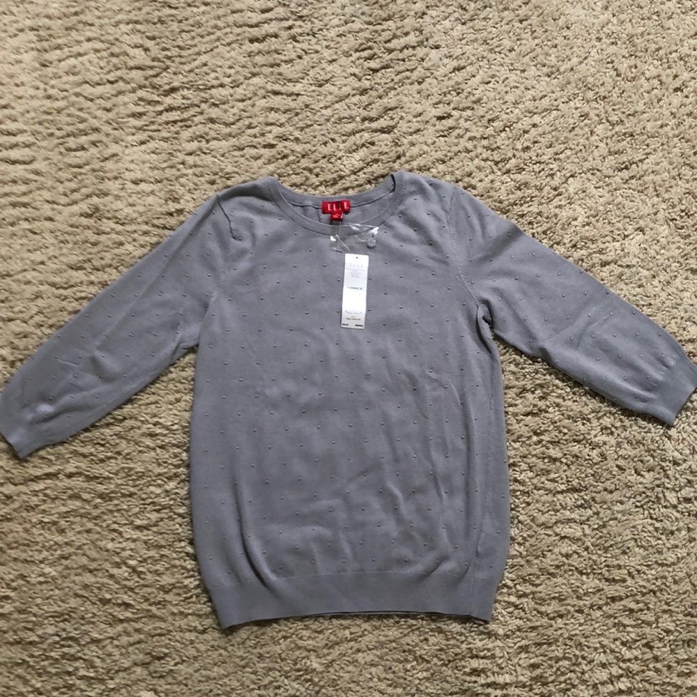 Brand new light grey sweater.